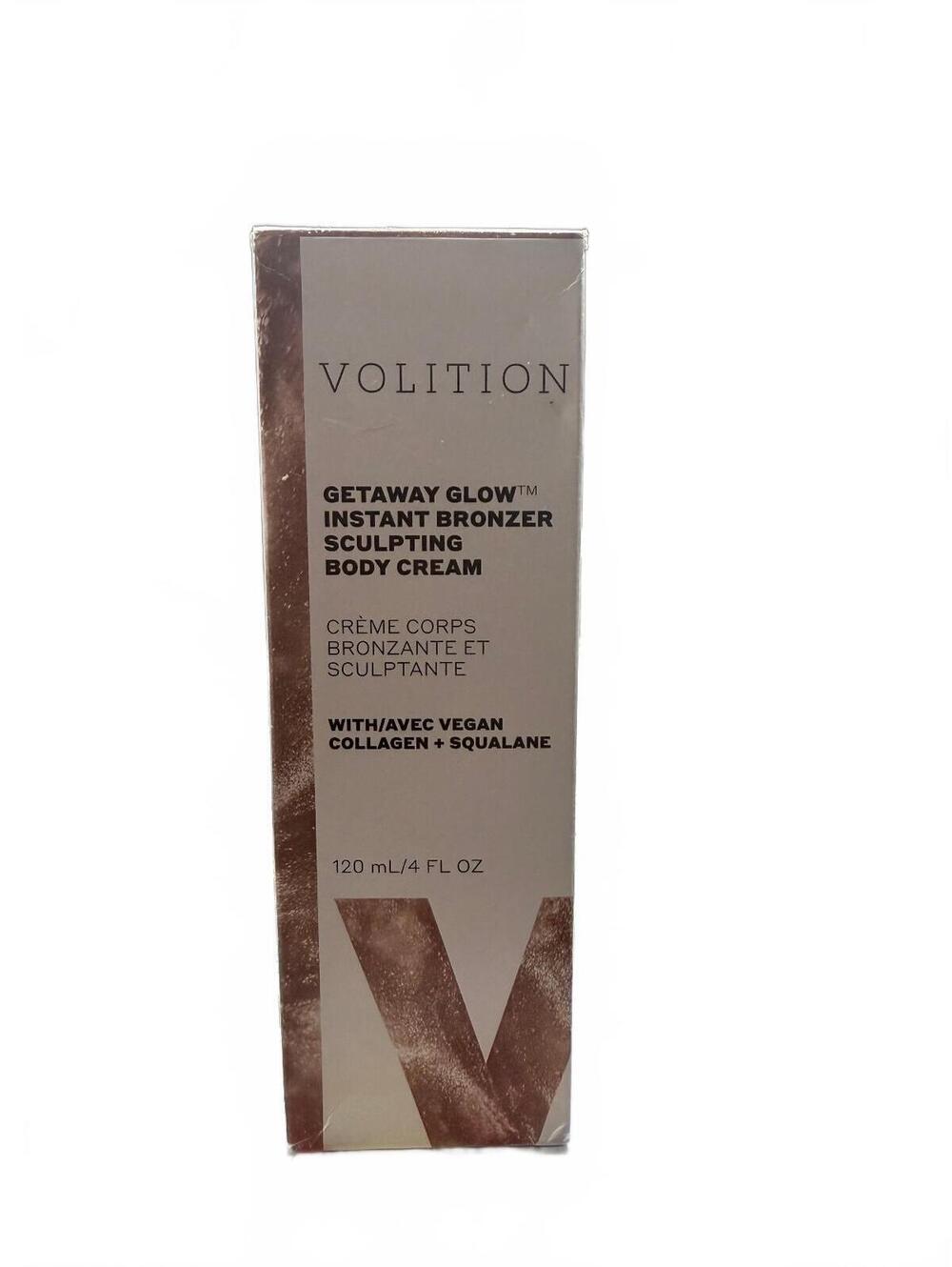Volition Getaway Glow Instant Bronzer Body Cream 4 oz NEW